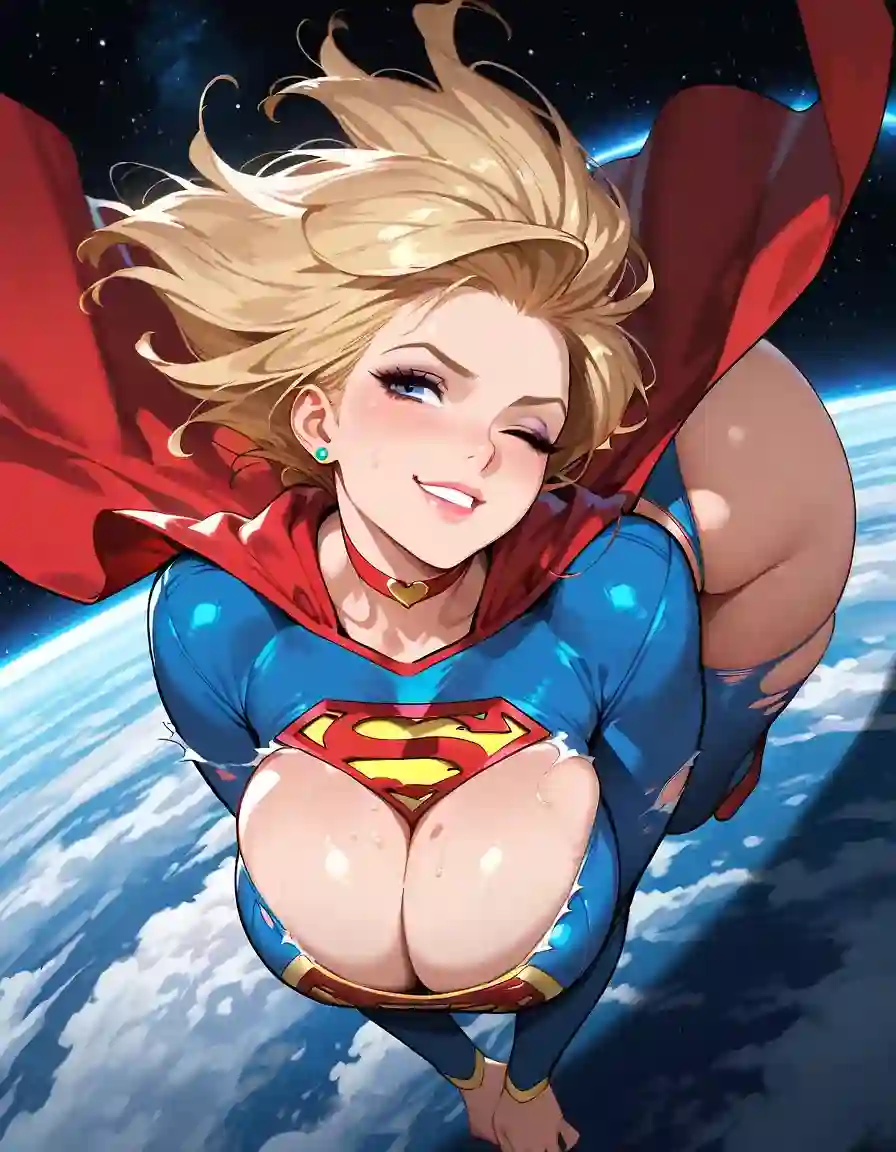 AI art 'Supergirl Found a Faster Way to Heal!'