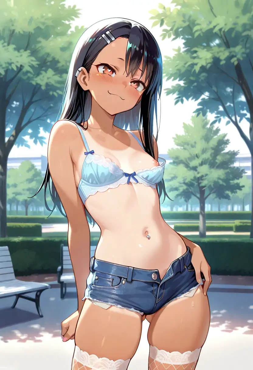 AI art "Walk in the park with Nagatoro"