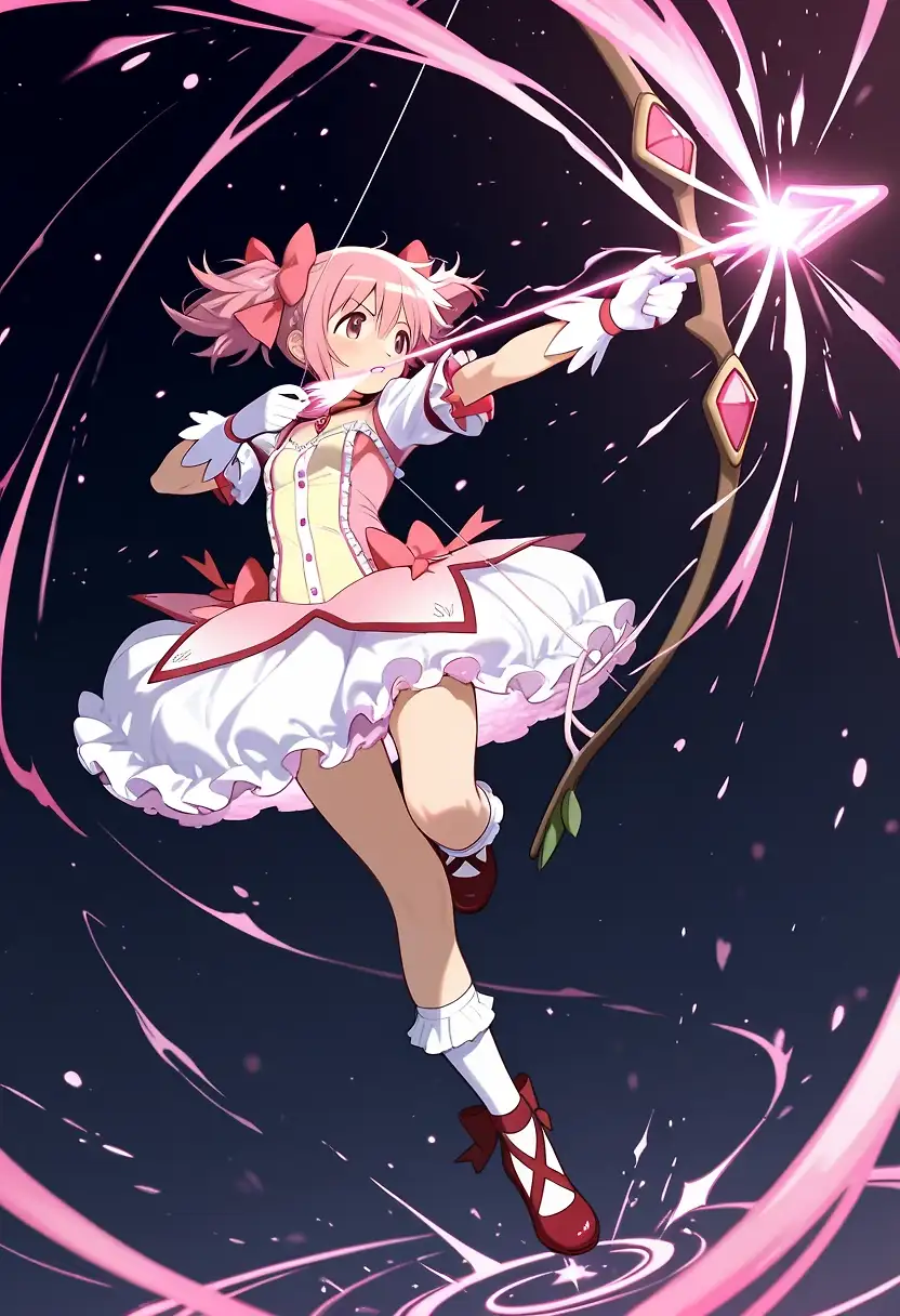 AI art 'Madoka Kaname – The Arrow of Hope Shining in the Starry Sky'