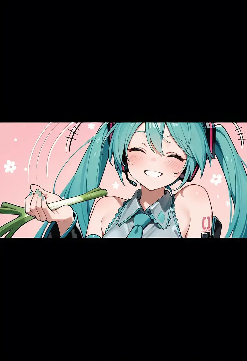 AI art "Leek spin, from miku 🥲"