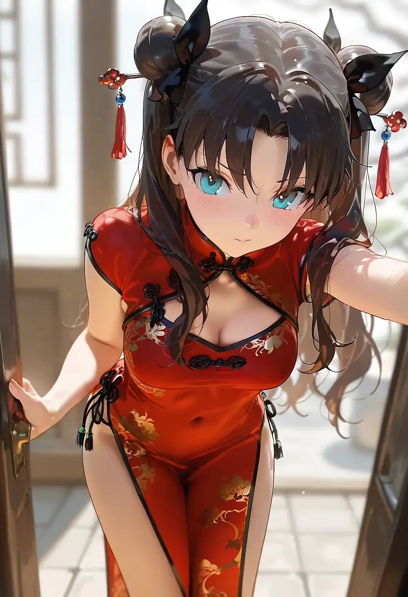 AI art "Just some Tohsaka Rin doing some cultural appropriation"
