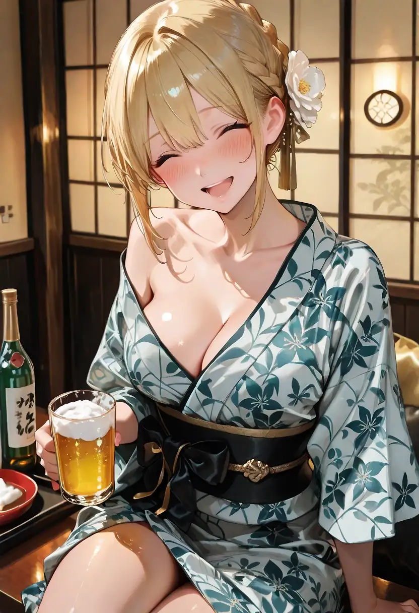 AI art '浴衣の女性'
