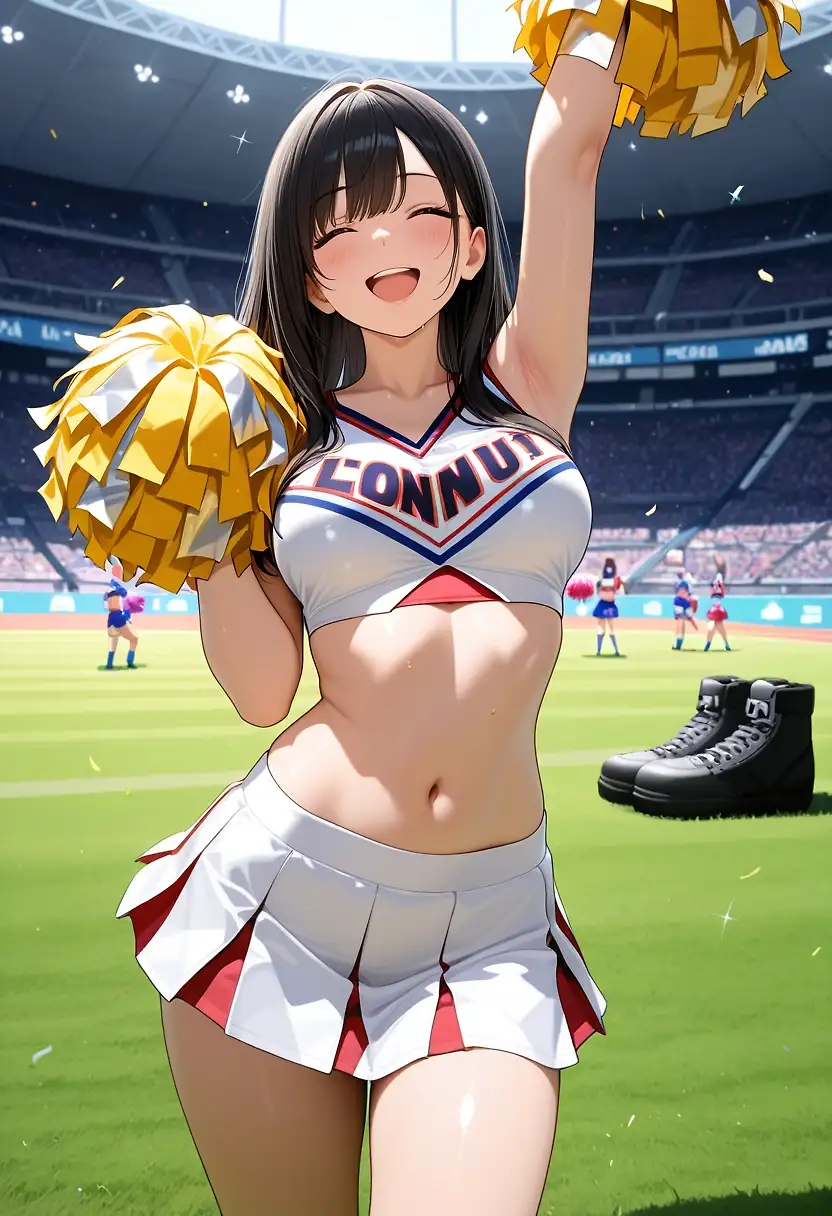 AI art "Cheerleader test series"