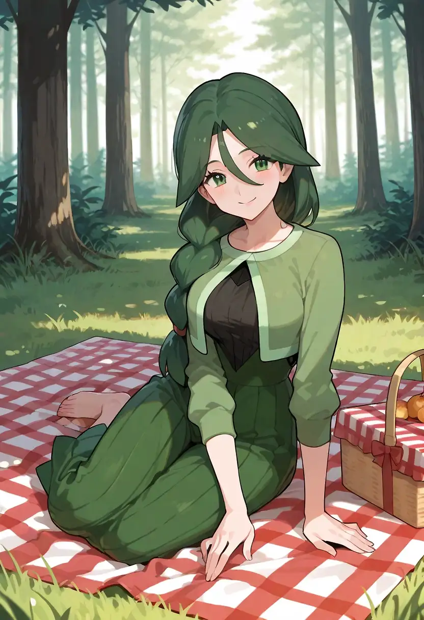 AI art "Cheryl: Picnic in the Woods"