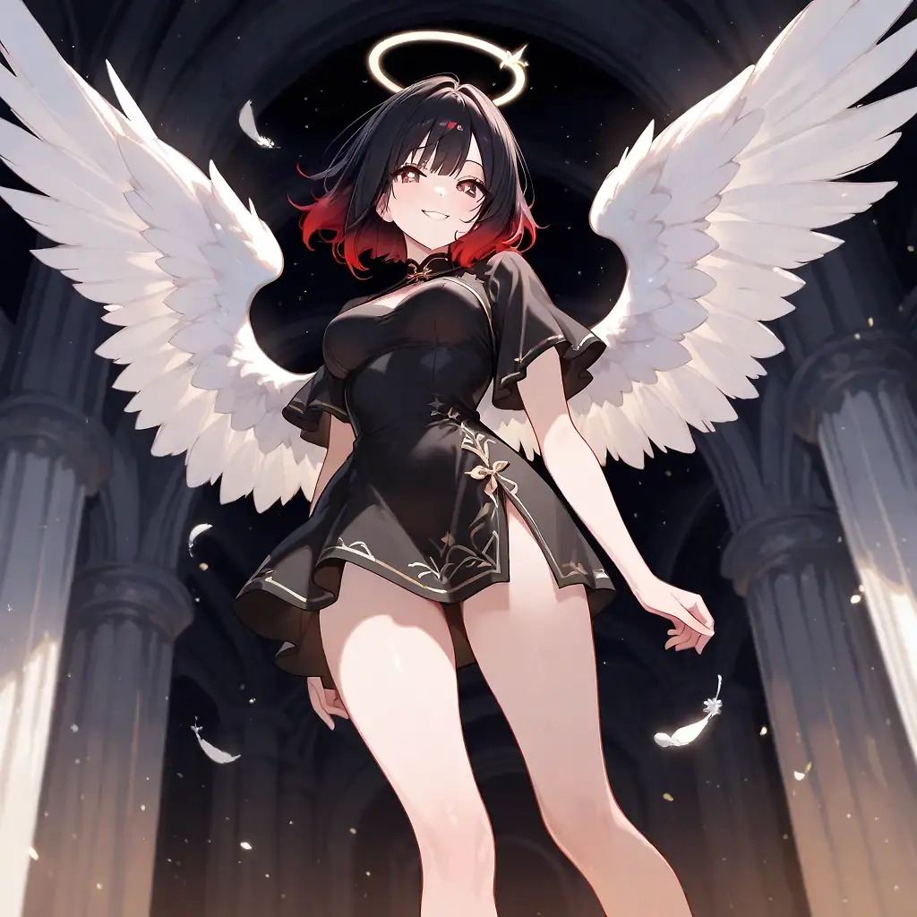 AI art "The angel of destruction can't be this cute!?"