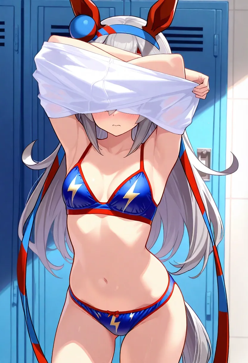 Catching Tama in the locker oom