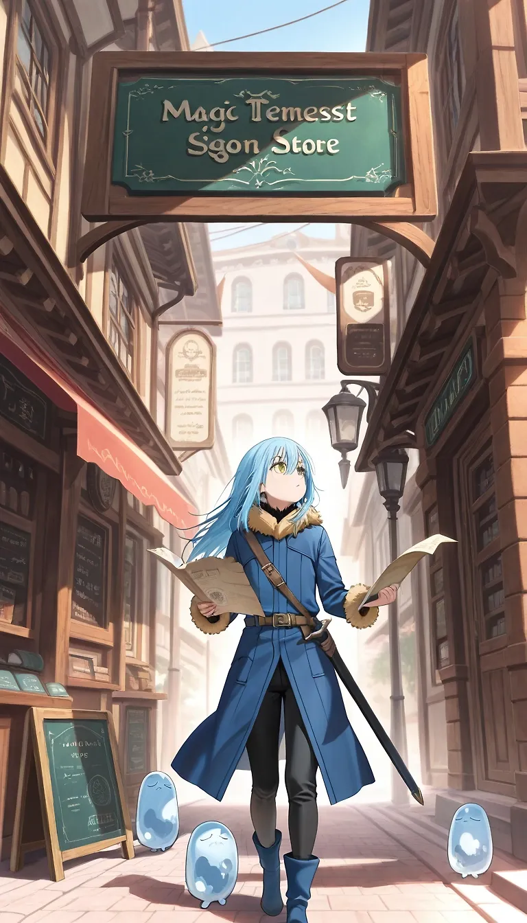 AI art "The Ambition of the Dark Prince Rimuru" with user description "In search of a long-hidden magical art, the Dark Prince Rimuru turned to Lulu, considered an excellent mage and connoisseur of the arcane arts. The ancient sorceress happily agreed to share her secret knowledge with the young ruler. Even holding his first practical lesson in her underground magical laboratory.
to be continued...?"