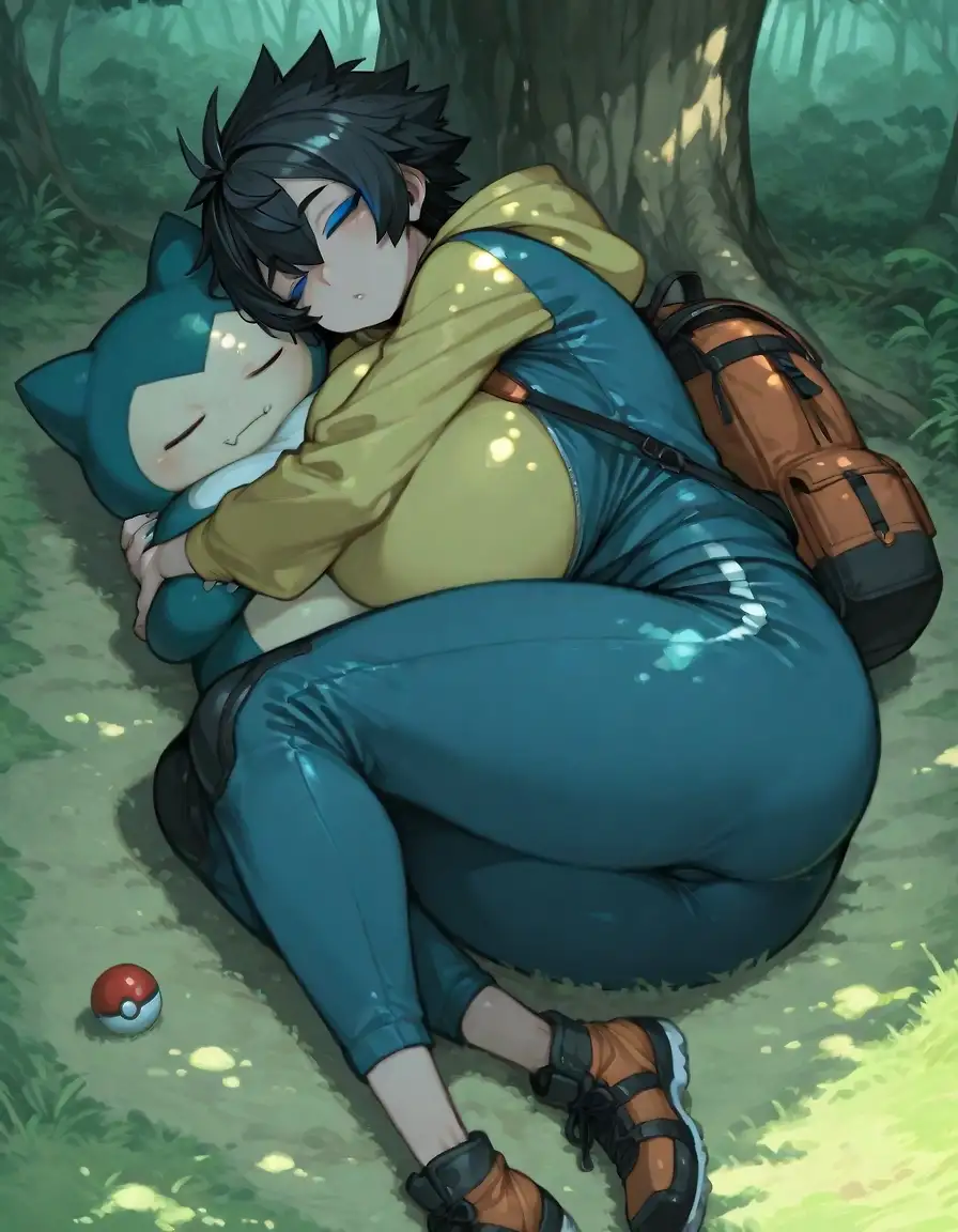 AI art 'Snorlax Lass (trainer)'