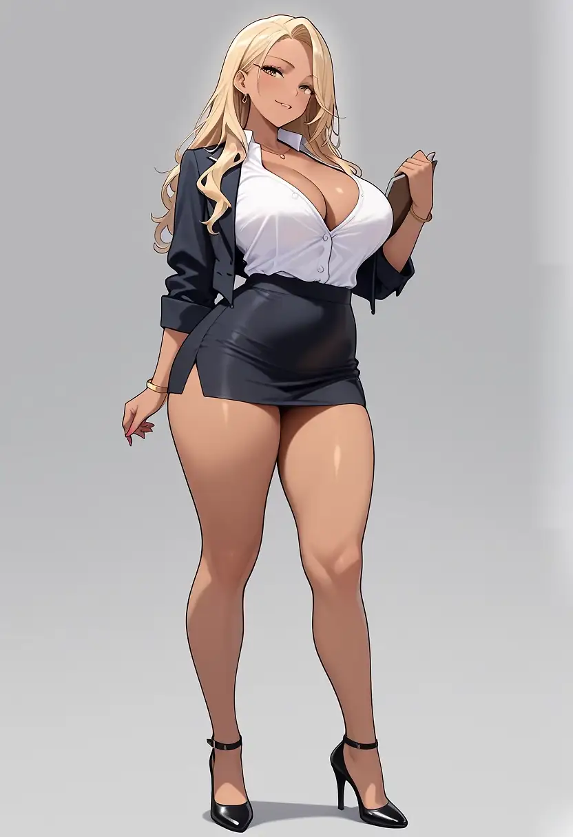 AI art "Gyaru Sensei"