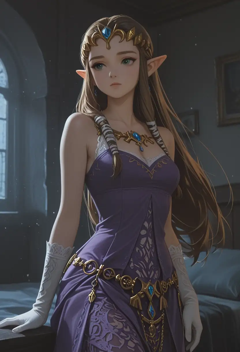 AI art 'Zelda’s' with user description 'Twilight Princess or Tears of the Kingdom? I prefer Twilight Princess'