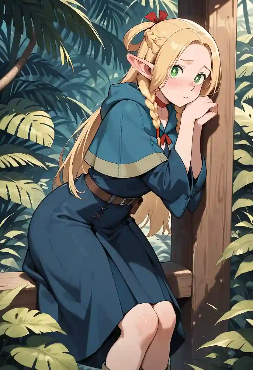 AI art "Delicious in Dungeon (Marcile) Don't eat the Pink Marshmellow!"