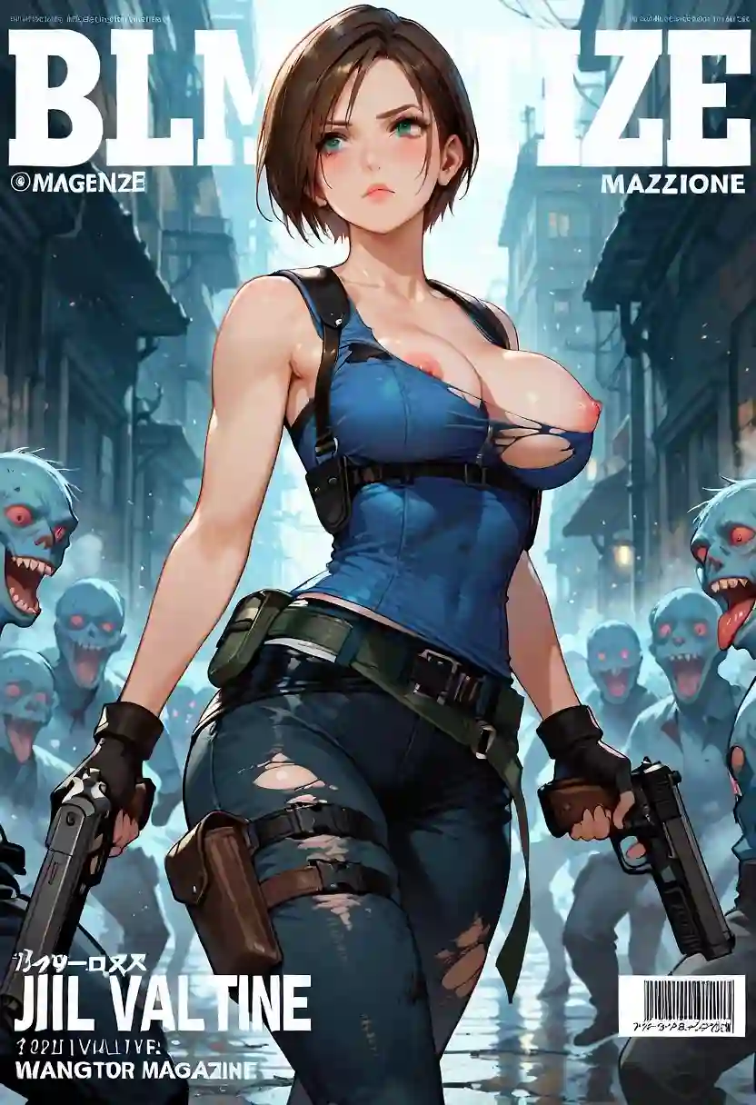 AI art "Even zombies are fan of her"