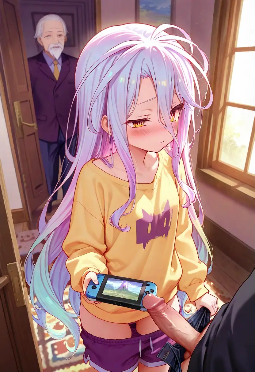 AI art 'Don't do it old man' with user description 'Knock, knock, knock. OPEN UP FBI!!!'