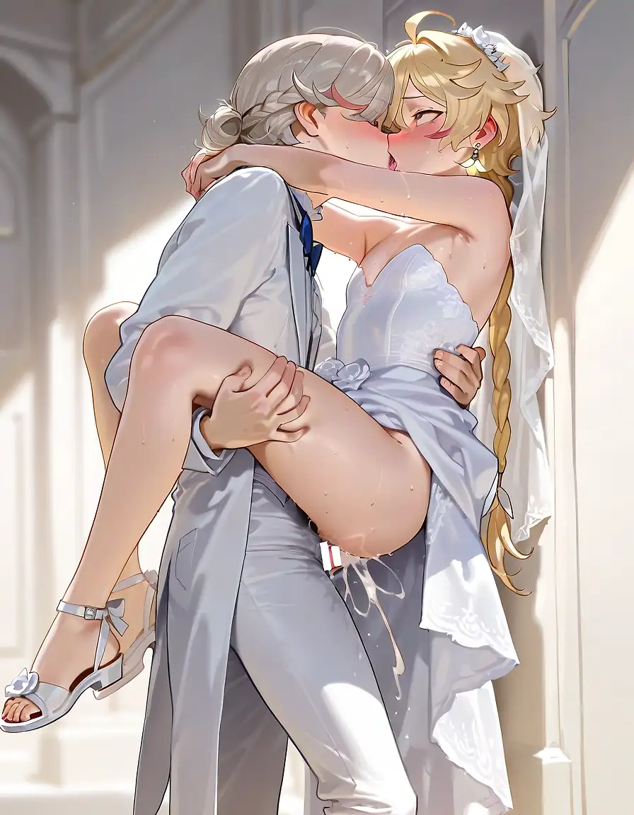 AI art 'lyney and aether married'