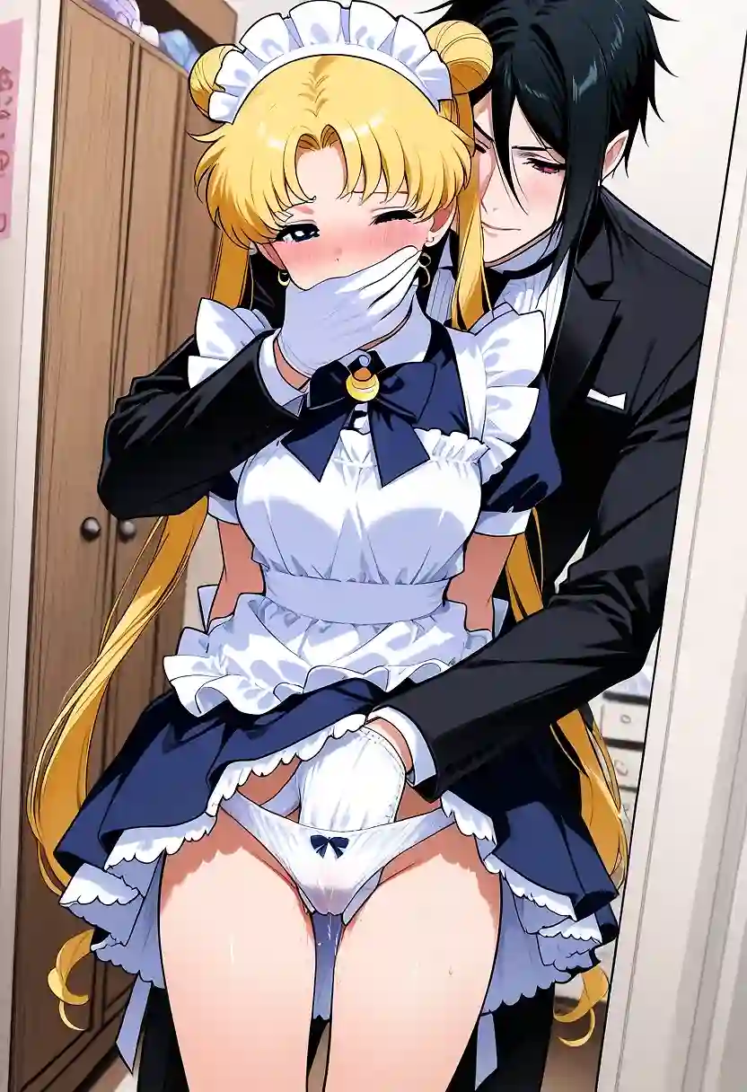 AI art "Training the New Maid"