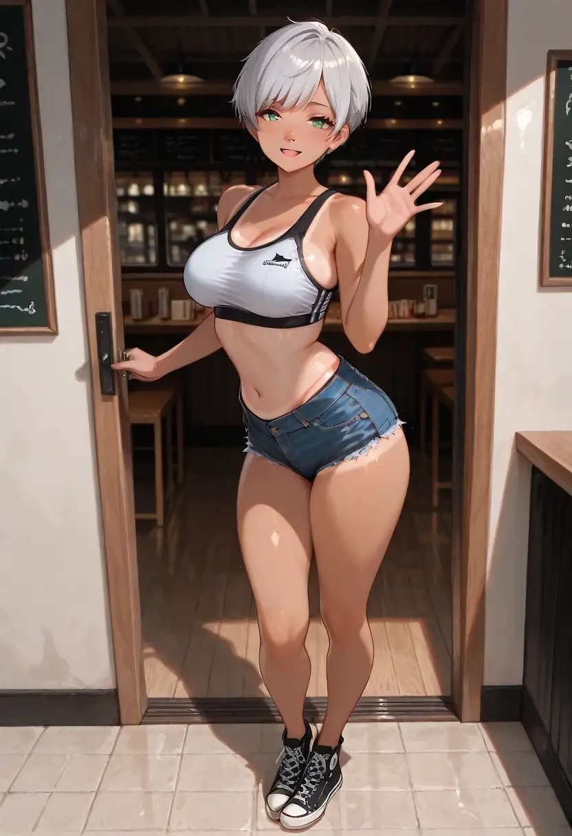 AI art "Sarah Goes on a date"