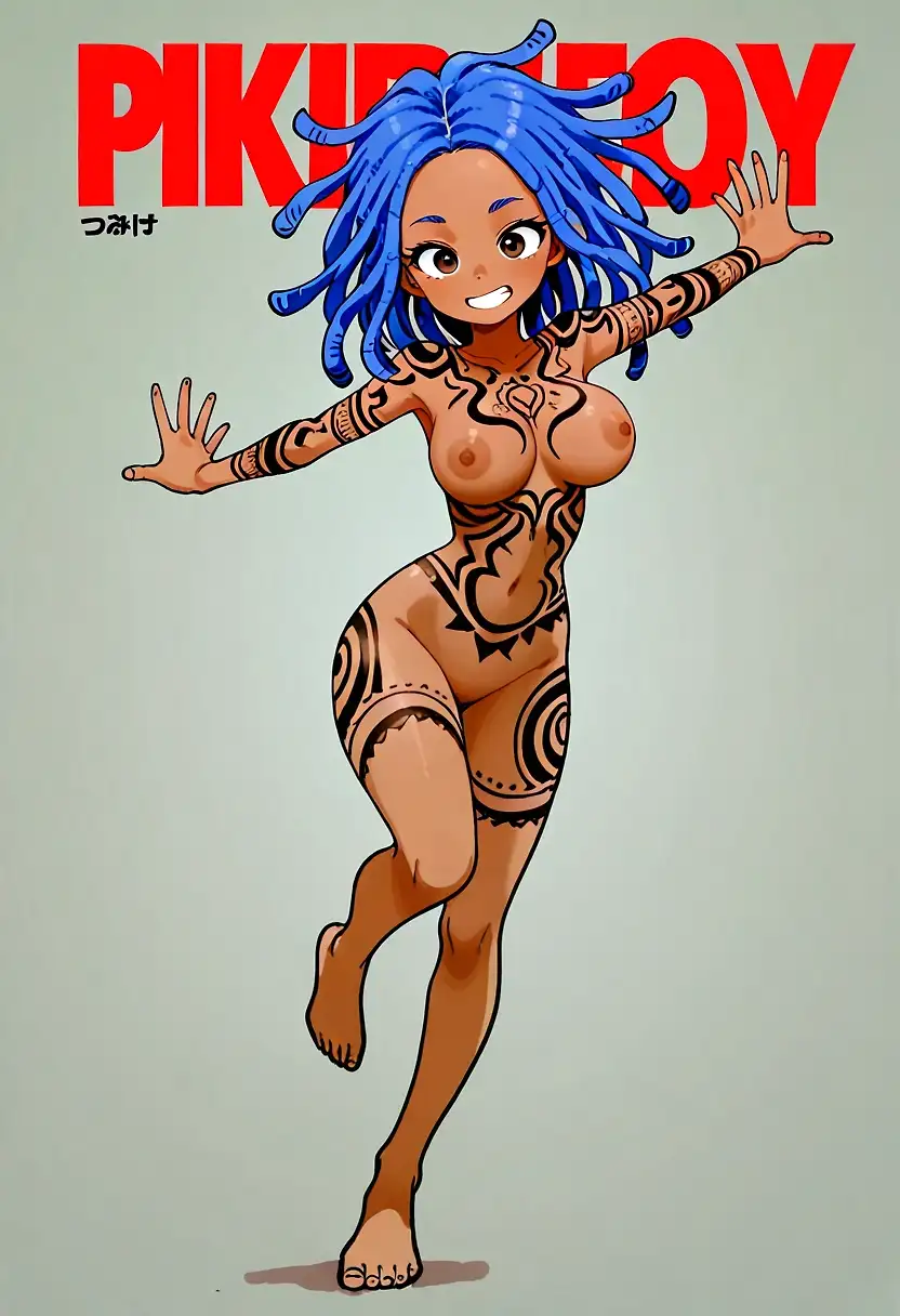 AI art "Manga Girl Magazine"