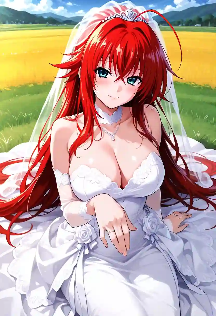 AI art "DxD Girls in Wedding Dresses"