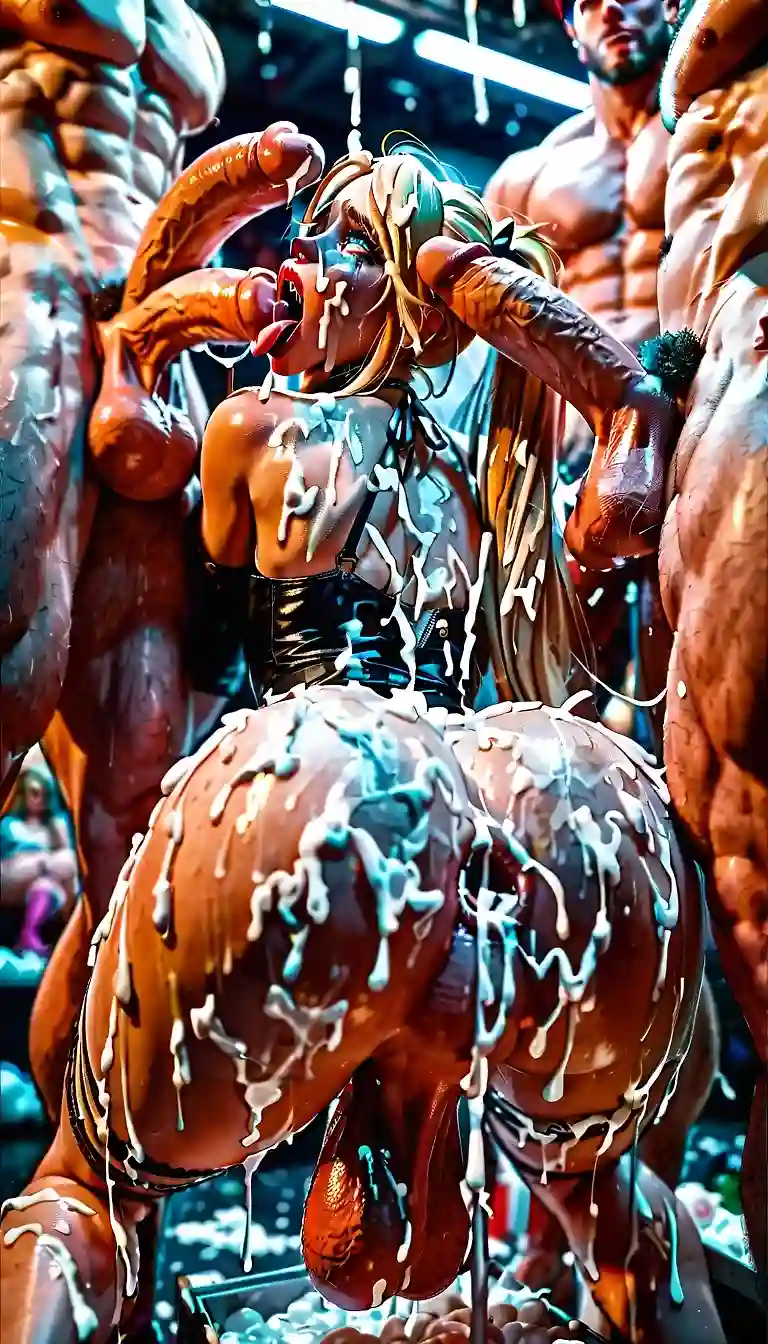 AI art "Femboy love bukkake"