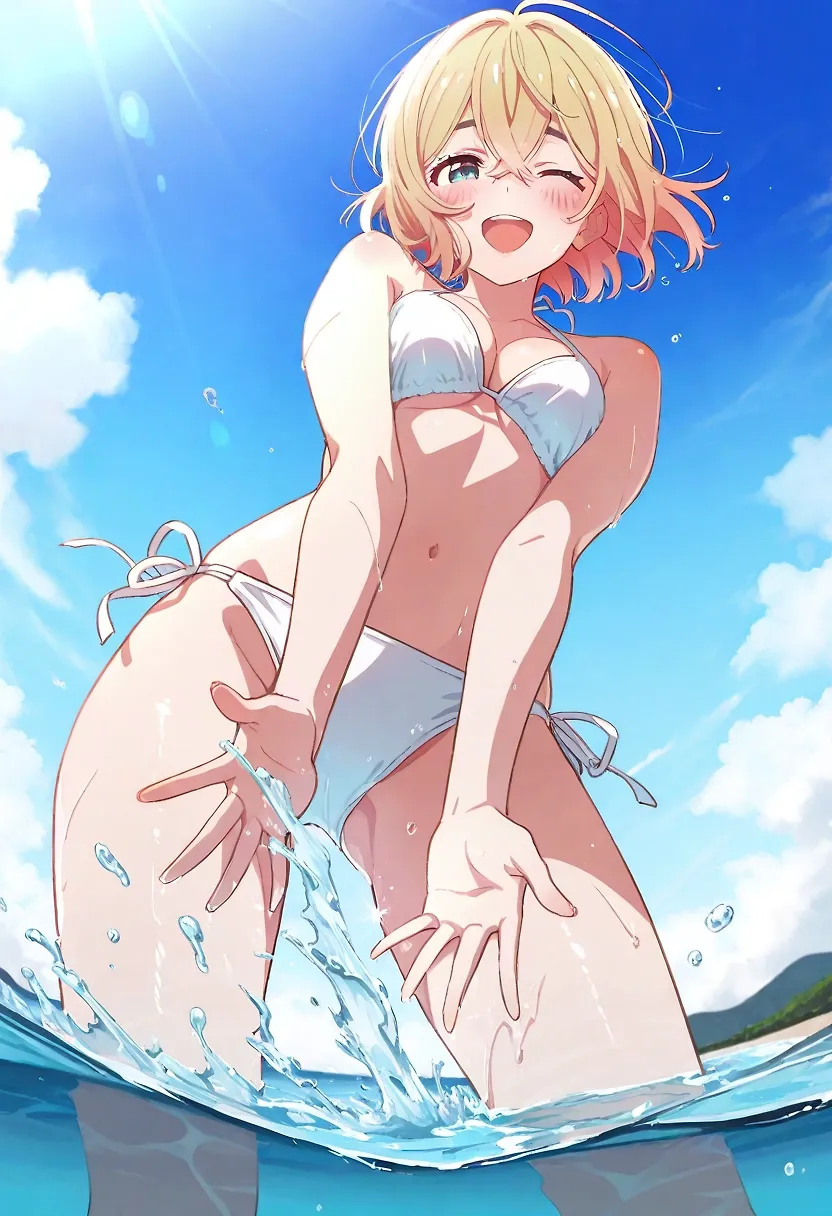 AI art "Beach with Mami Pt.01"