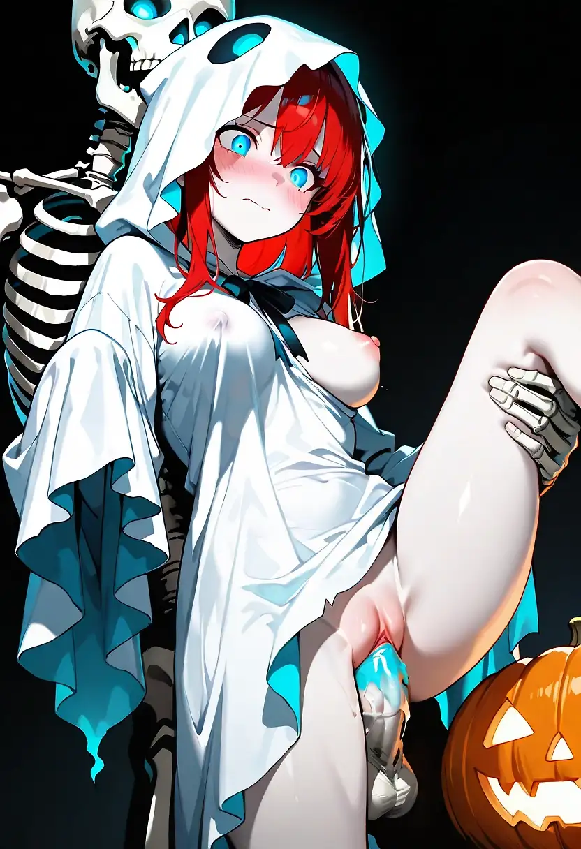 AI art 'Red M hardcore Halloween.'