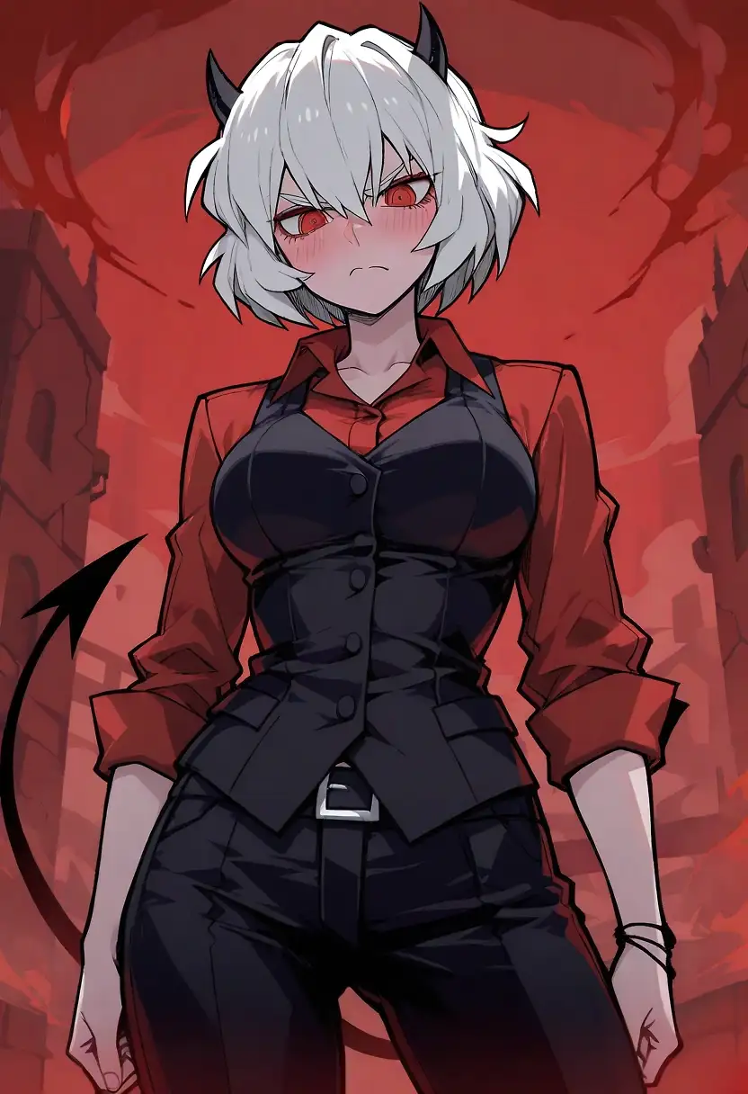 AI art "malina helltaker"