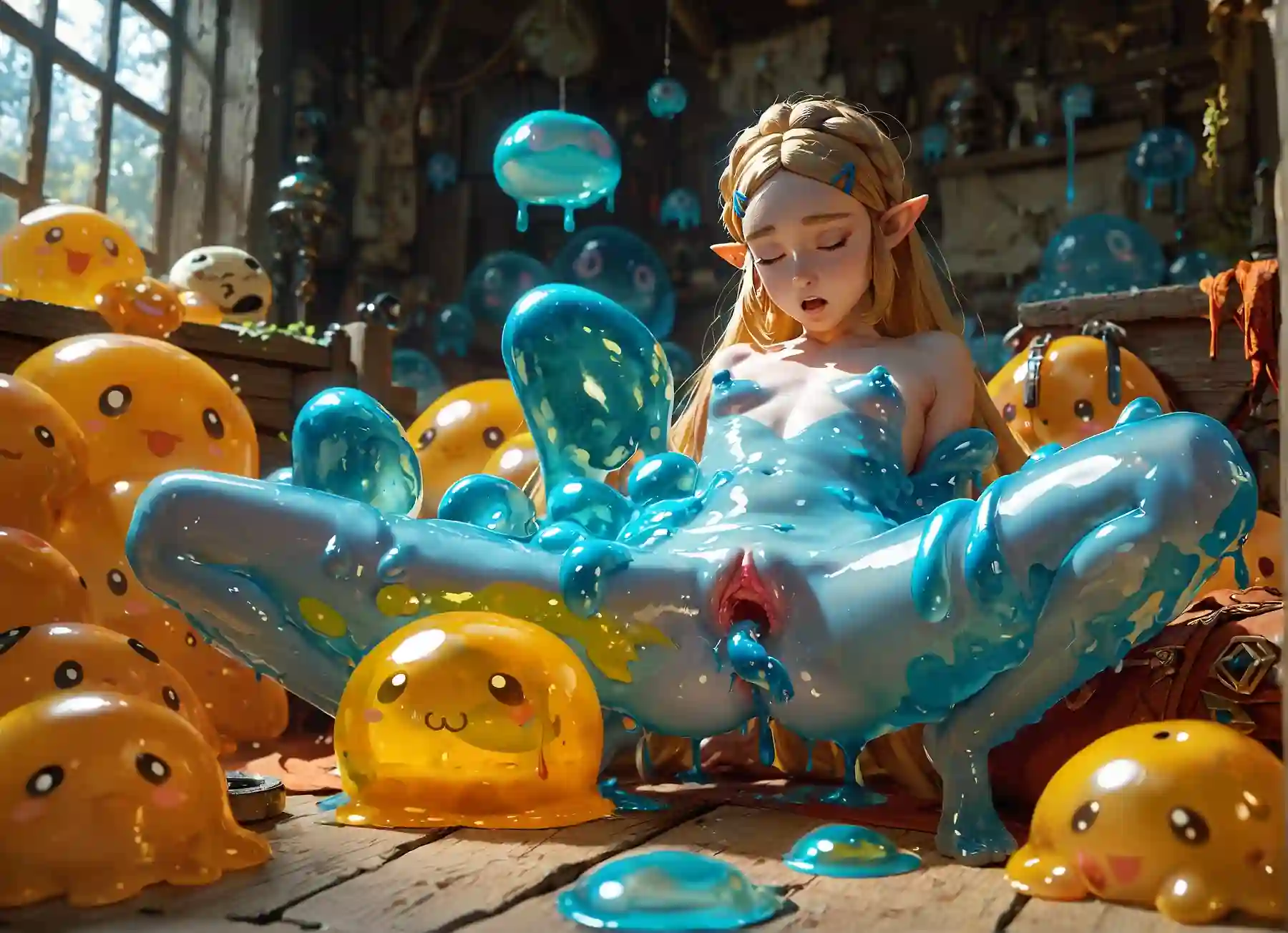 AI art "zelda covered"