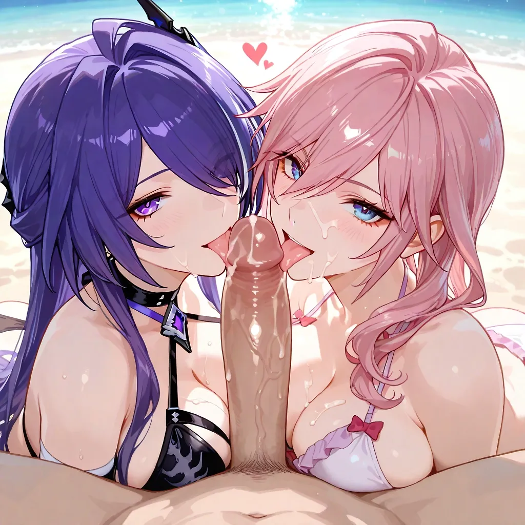 AI art "Acheron & Lightning beach"