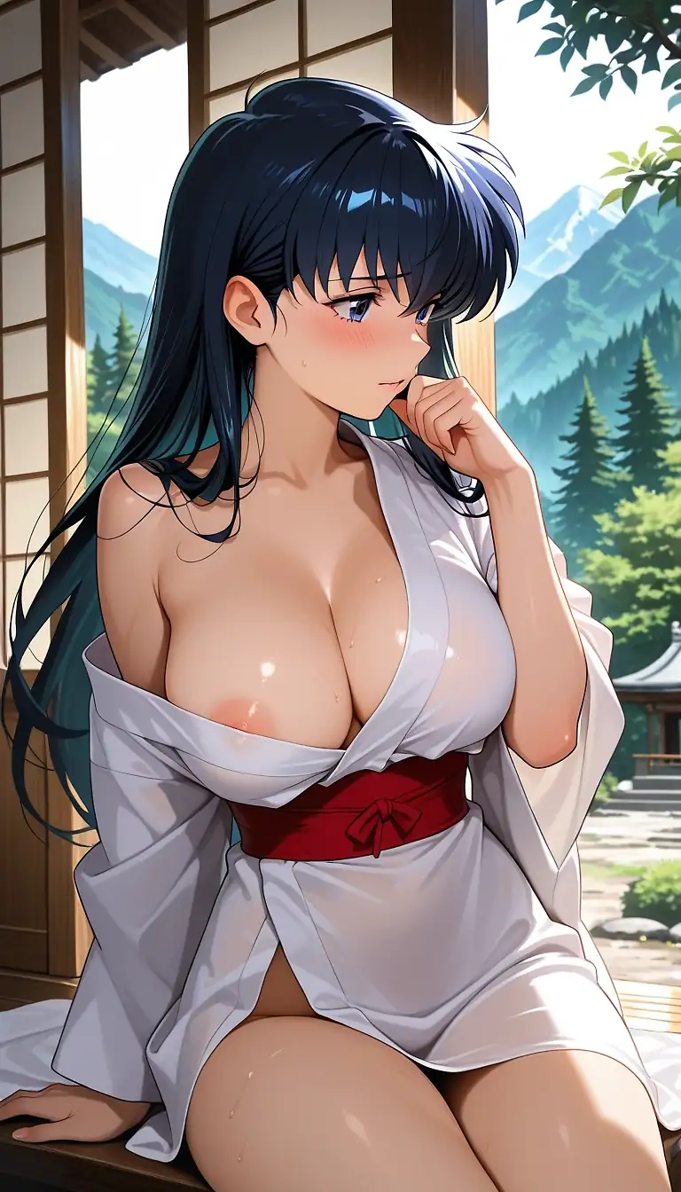 AI art "Kagome left with what to do with the space pirate ryouko"