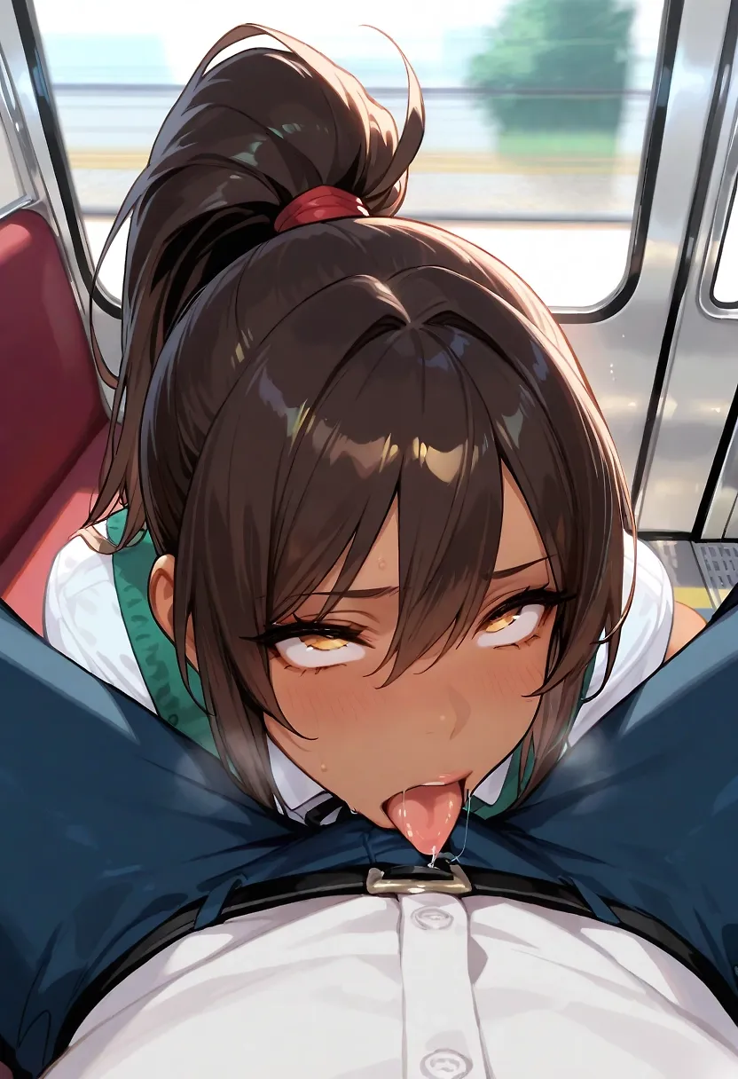 Quickly before the train stops