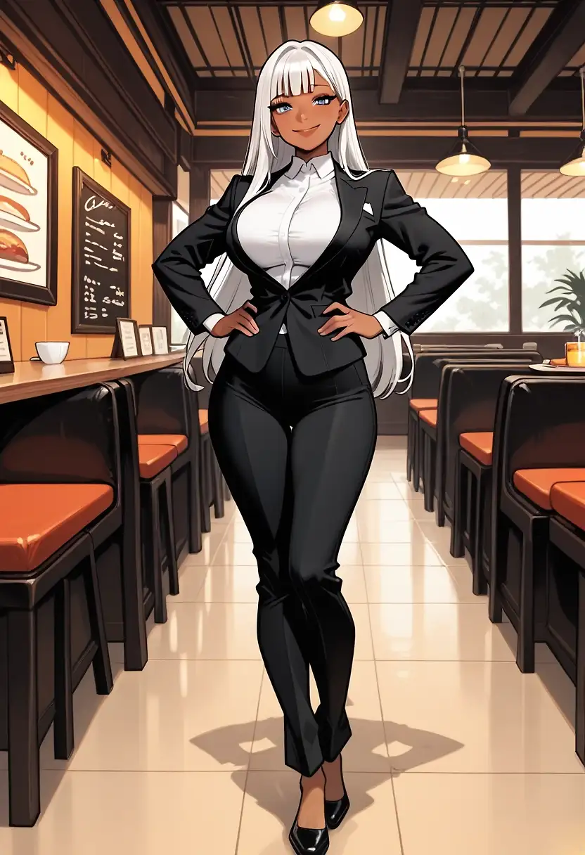 AI art "Breakfast with the boss"
