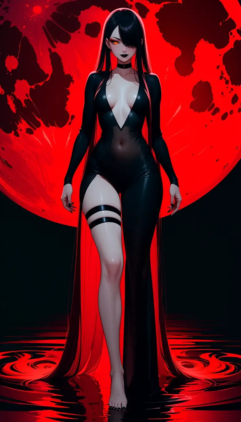 AI art 'Beauty of th Blood Moon'