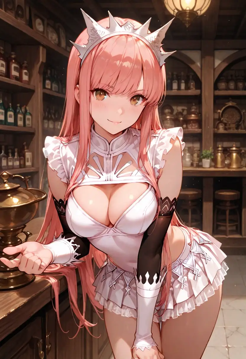 AI art "Medb wants a closer look and feel....and why not? 😋"