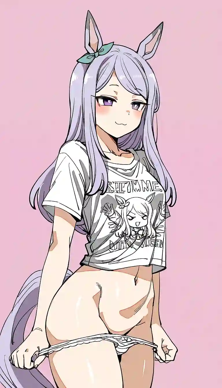 AI art 'McQueen Showing Off Her Weird Shirts <3' with user description 'various models, similar prompts'
