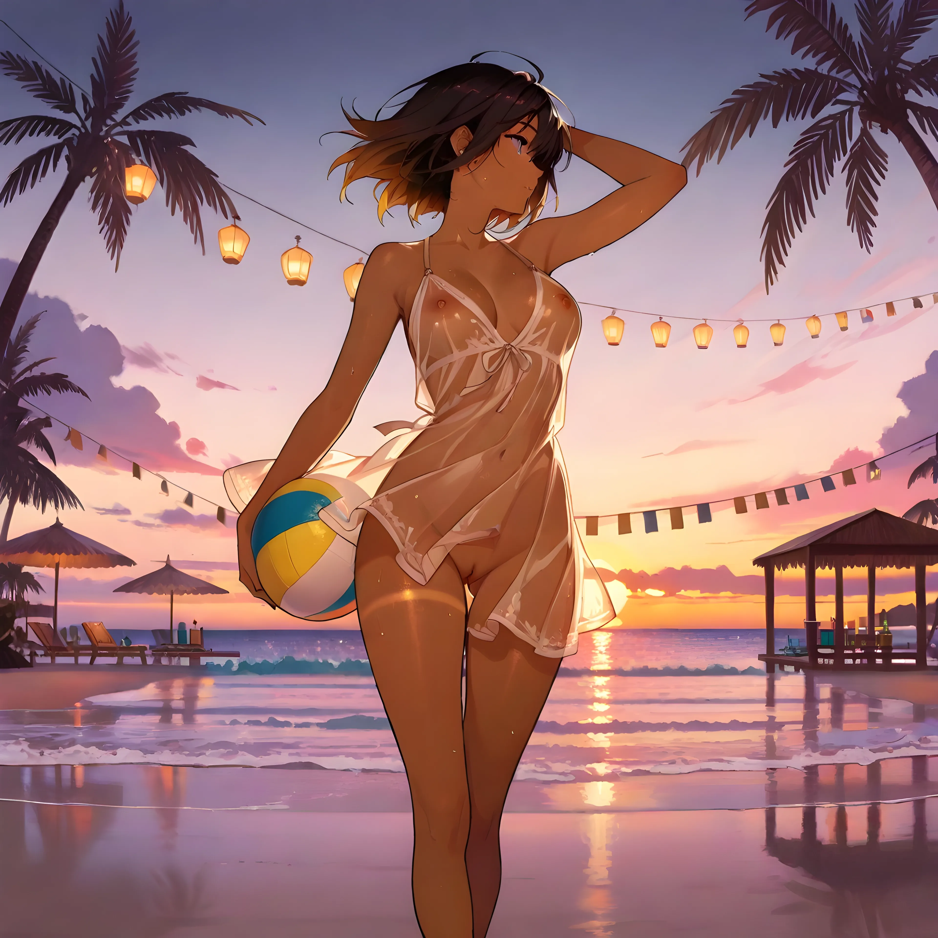 AI art "Cuban Sunset" with user description "The sun was sinking.

The cocktails were cold.

And somehow the world seemed to slow down just enough to be appreciated.

No schedules.

No deadlines.

No destination.

Just warm sand beneath bare feet,
the scent of rum in the air,
and another Caribbean sunset painting the horizon gold.

Between the last rays of sunlight
and the first stars of the evening,
Cuba reveals its greatest secret:

Life was never meant to be rushed.

It was meant to be lived.

One sunset.

One cocktail.

One unforgettable moment at a time.

Some places are visited.

Others stay with you forever. ☀️🍹🌴"