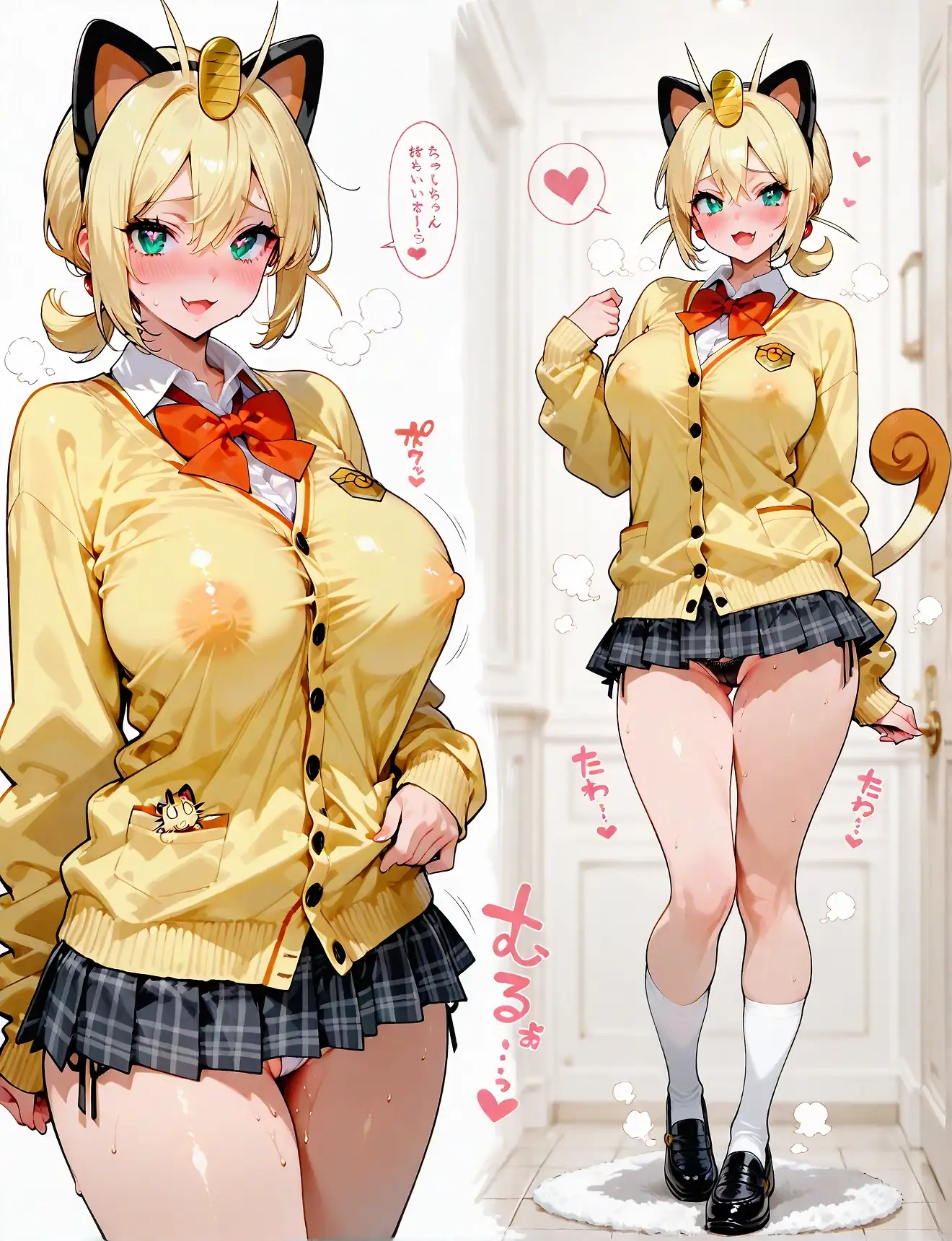 AI art "Pokémon high school girl concept (15)"