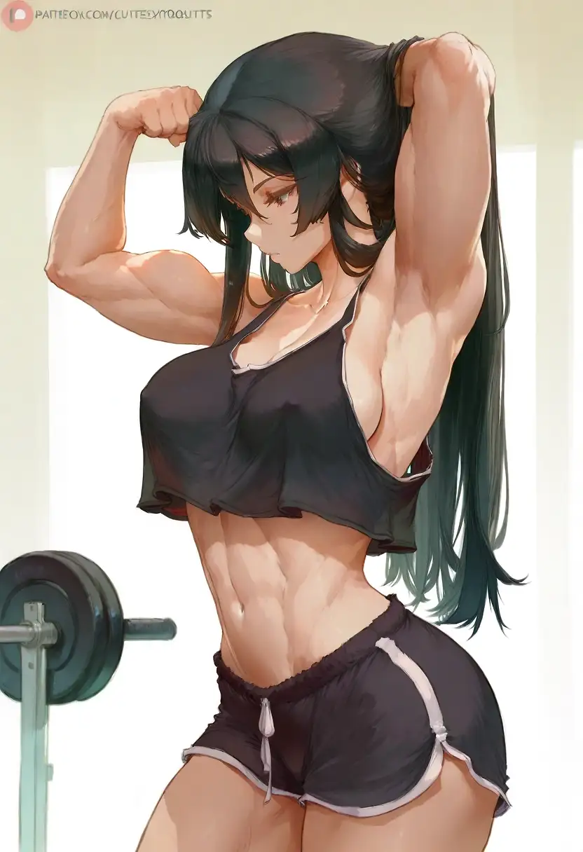AI art 'Gym girl'
