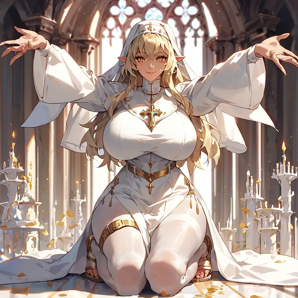 AI art "High Priestess of Light"