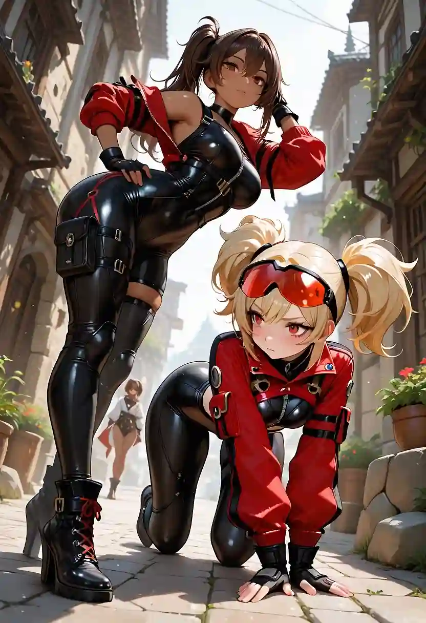 AI art 'Cyndel x Cherry: Part 3' with user description 'In my opinion this where the best images I managed to get. Specially fisrt one is my favorite!
I love the Idea of making crossovers, is fun and a good challenge with prompts.
If you ever want to try a crossover, let me know!
Thanks Octavian, for this chance!'