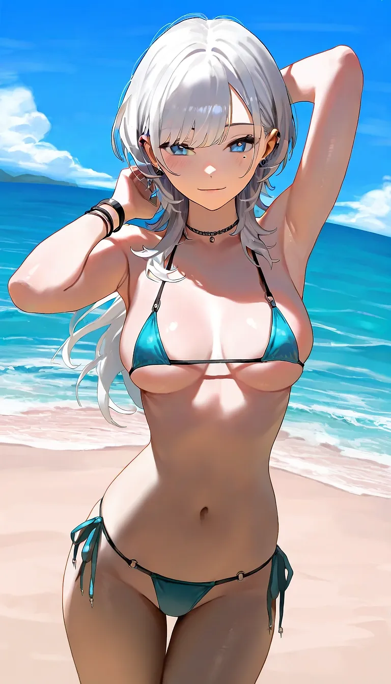 Mio Haimiya senpai bikini shots