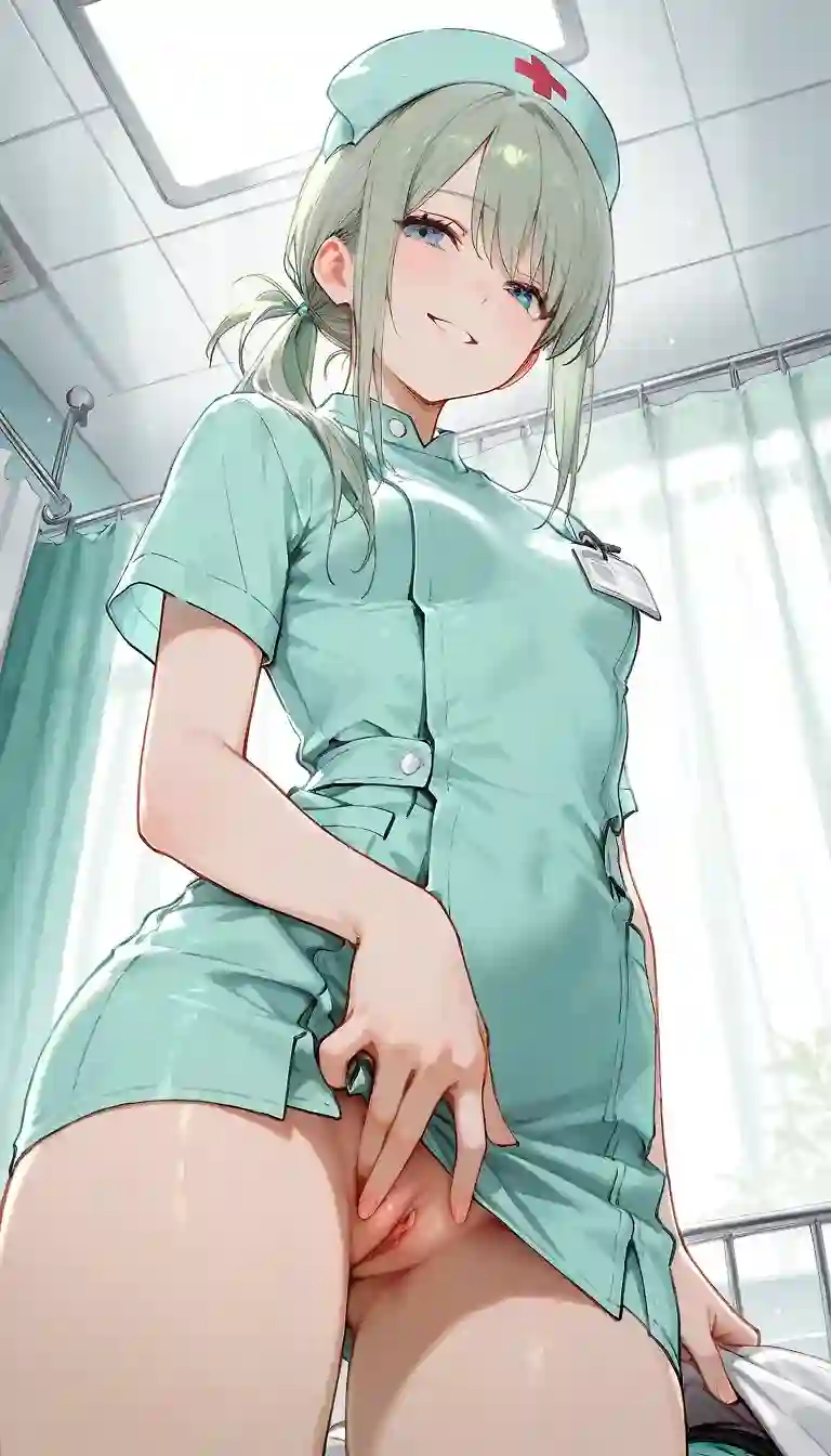 AI art 'Nurse! Nurse!' with user description 'I don't wanna get better! I wanna get worse! 🤒😏'