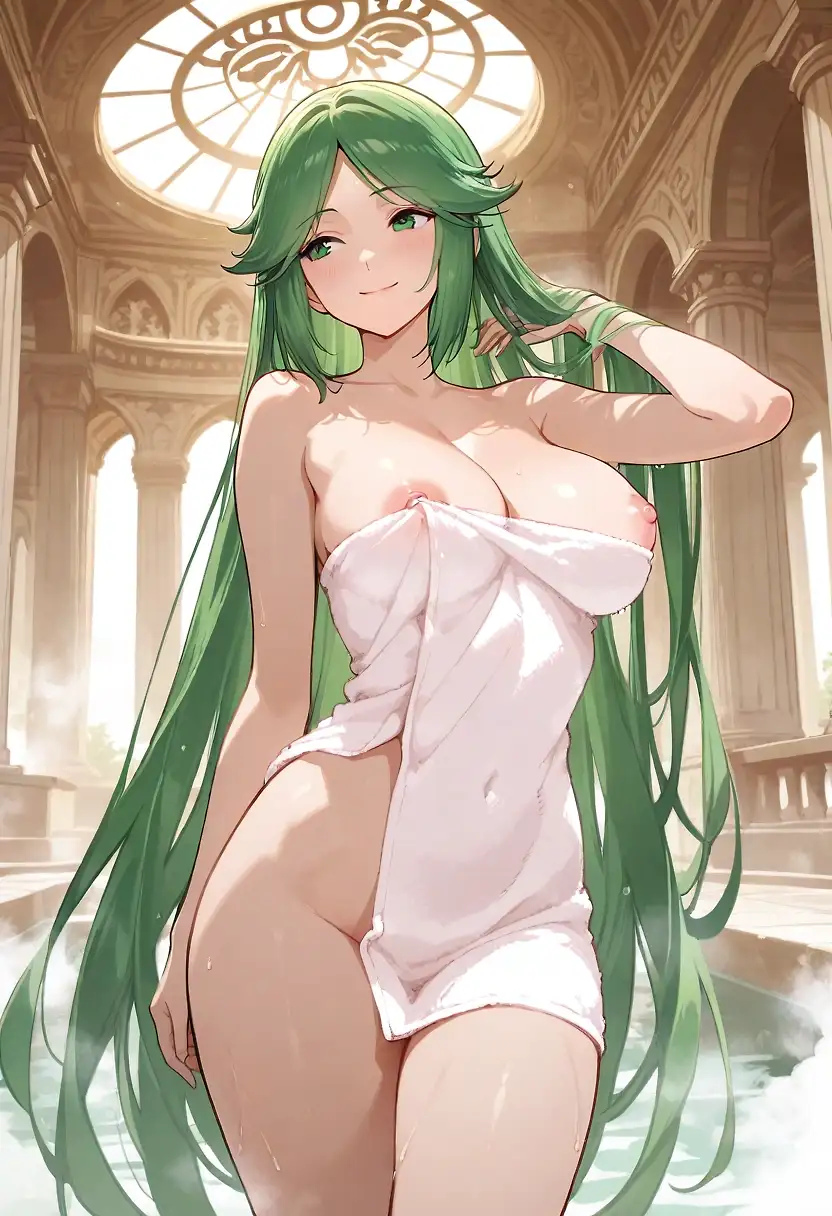 AI art "Palutena: Cleanliness is Next to Godliness"