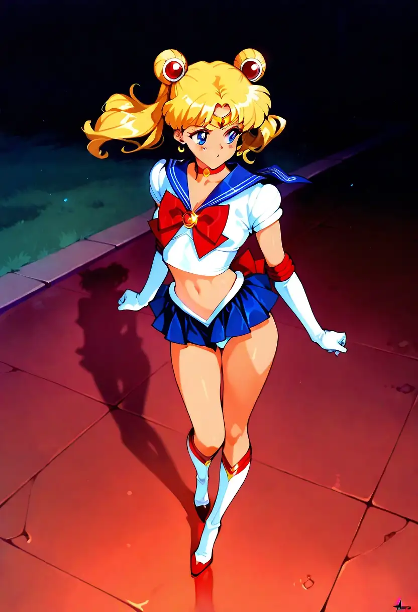 AI art "sailor moon"