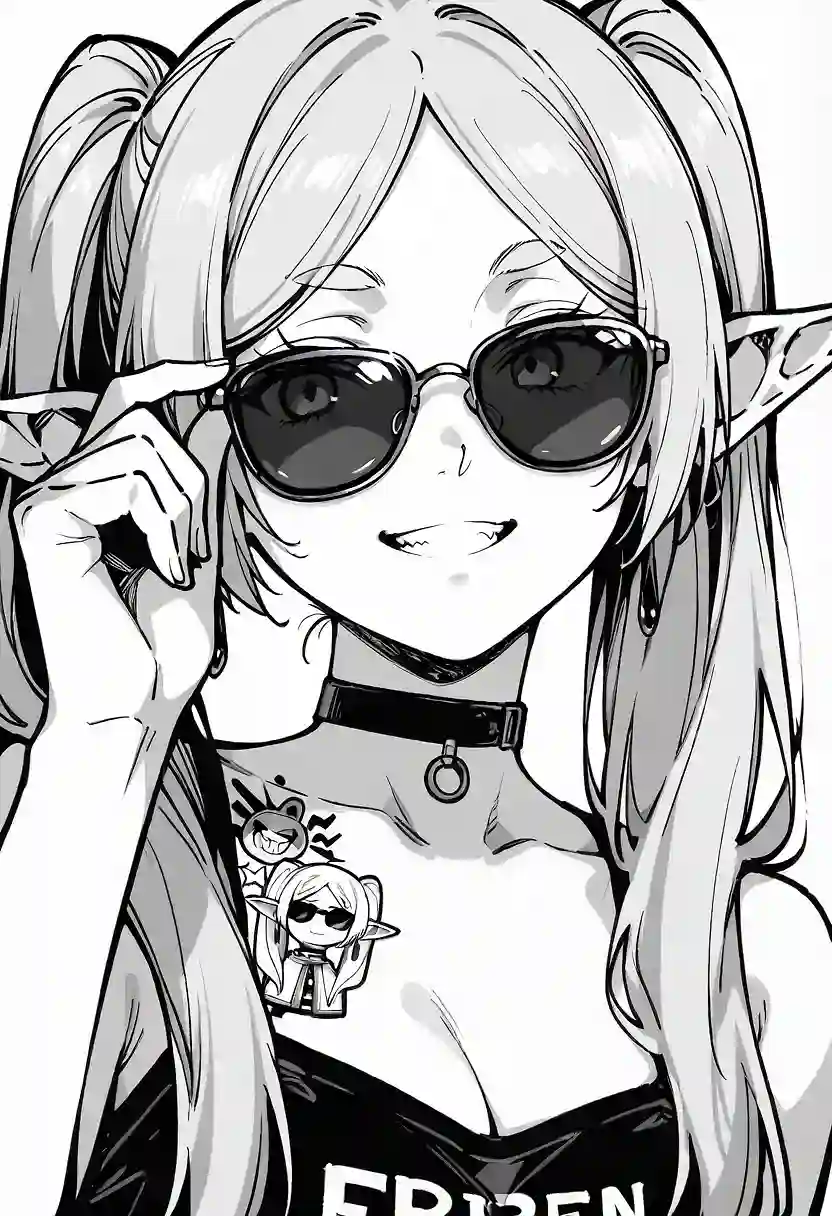 AI art 'ヘ(°￢°)ノ' with user description 'Bored at work. Fun way to pass time :D'