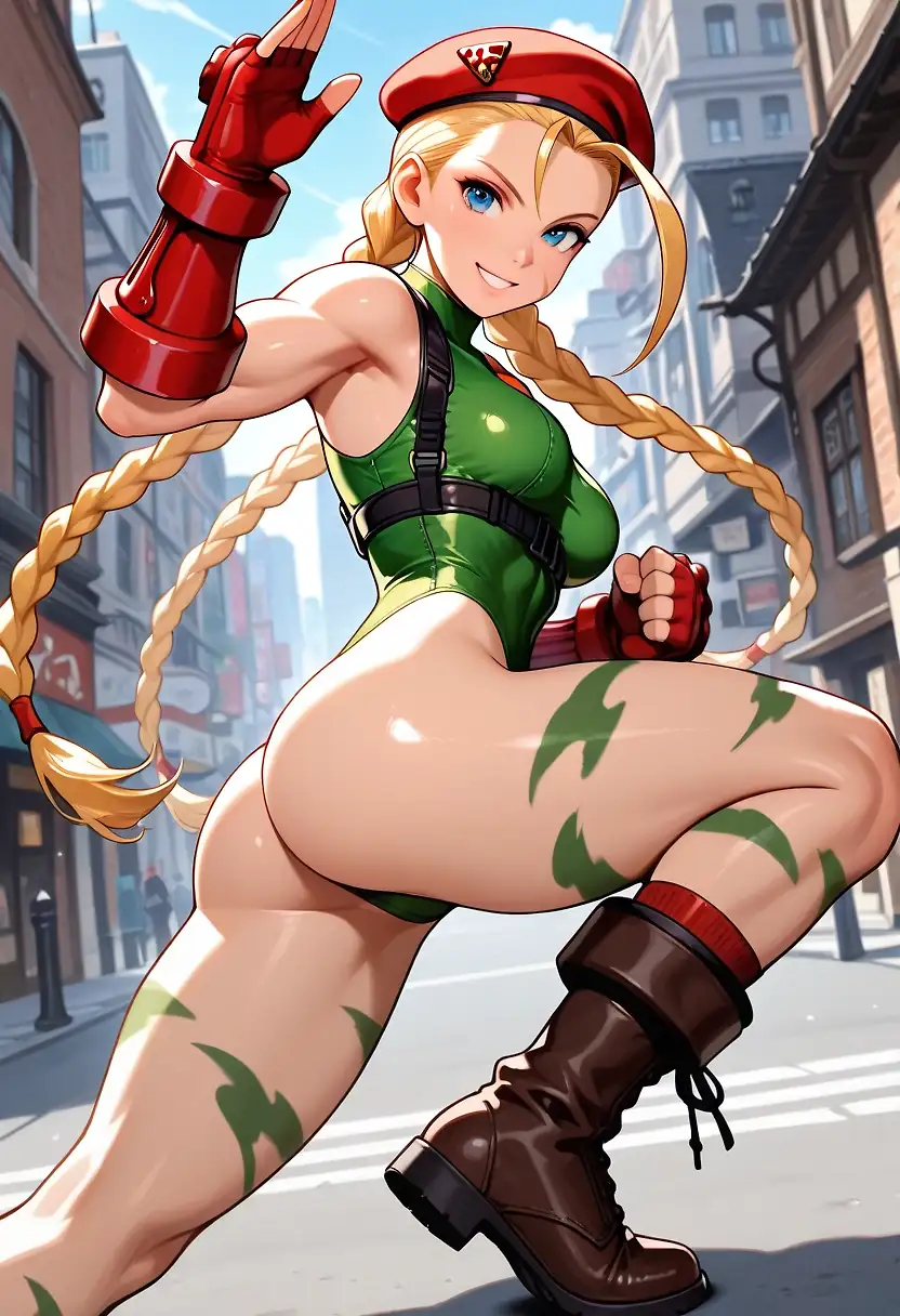AI art "Cammy White Fighting Poses"