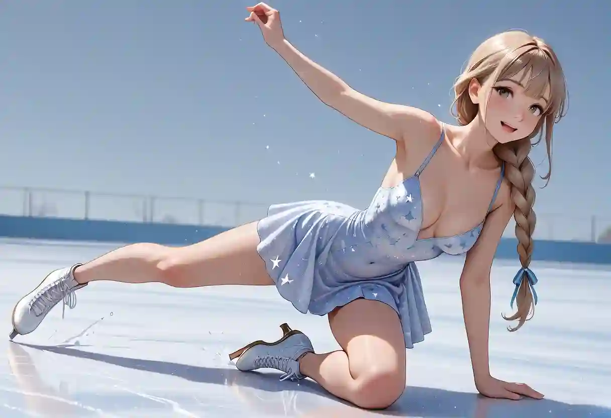 AI art "Ice skating"