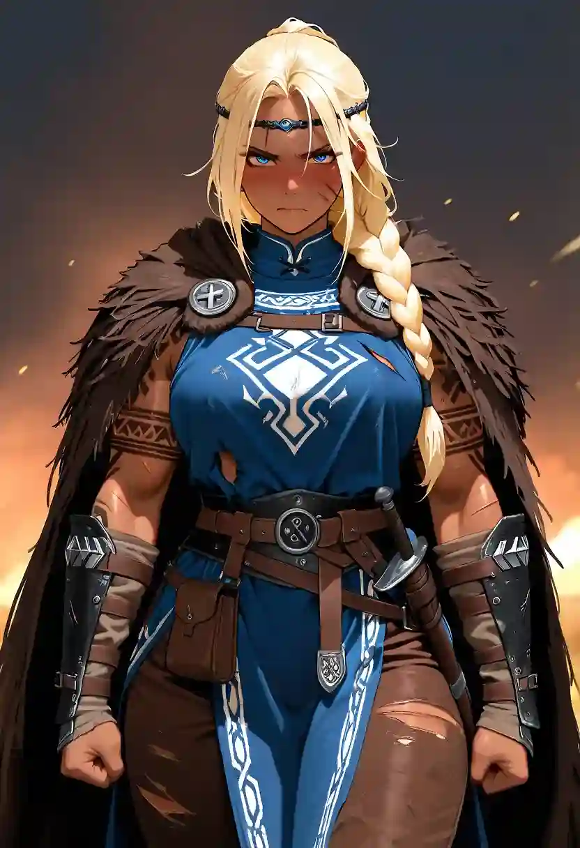 AI art "The shield maiden"