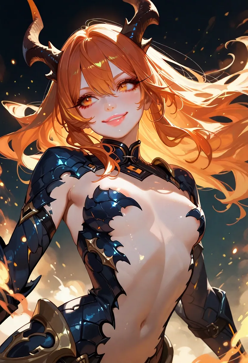 AI art "Amber dragon"