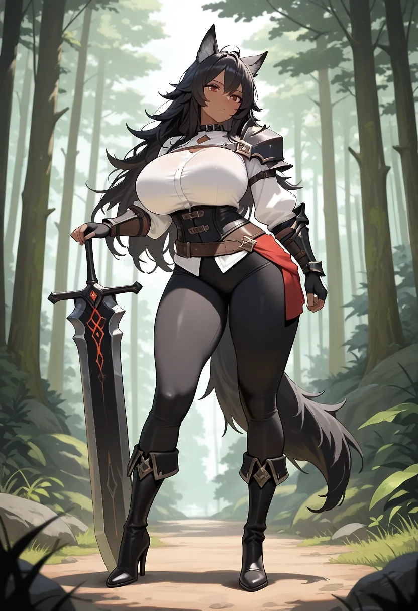 Warrior wolf likes to play