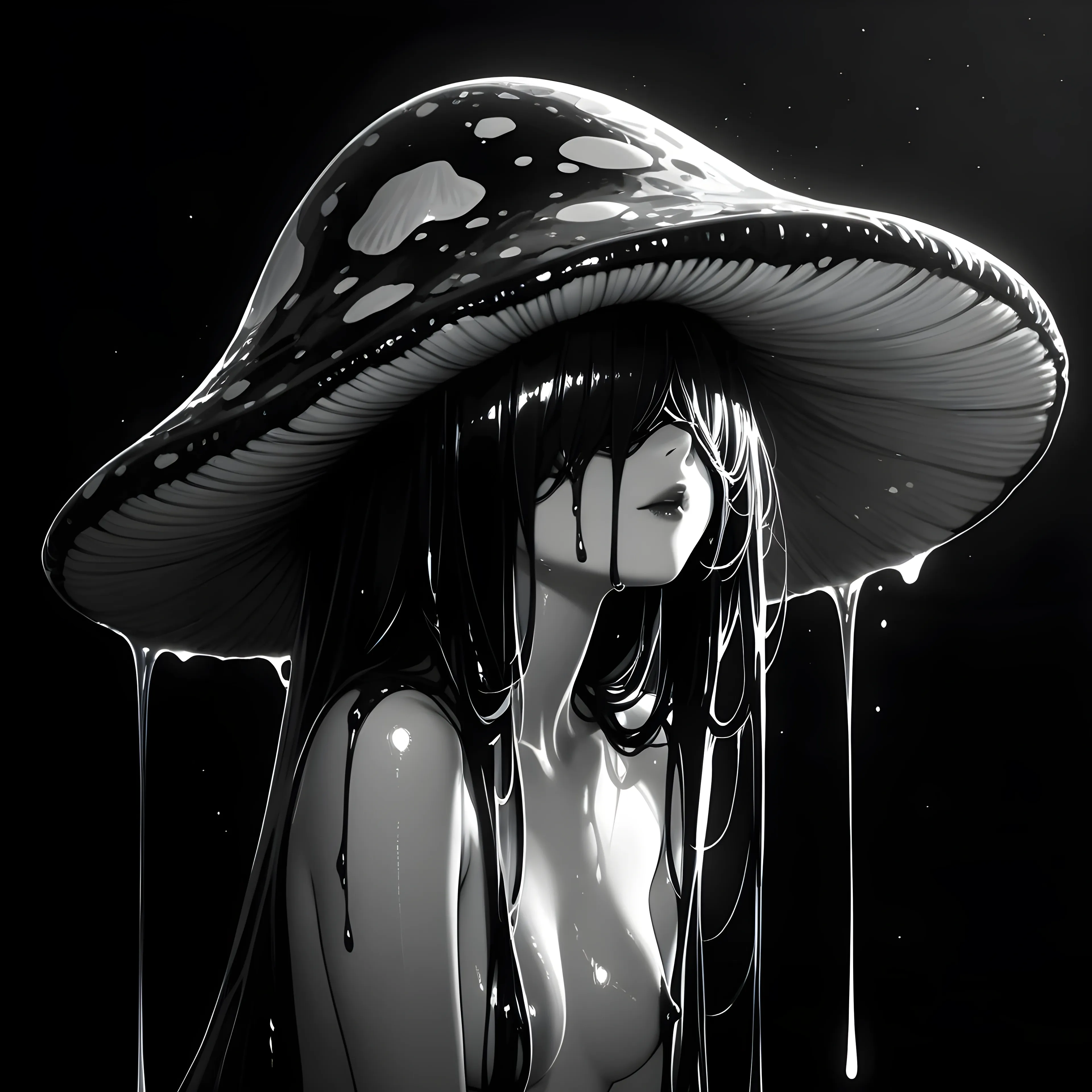AI art "Mushroom girls"
